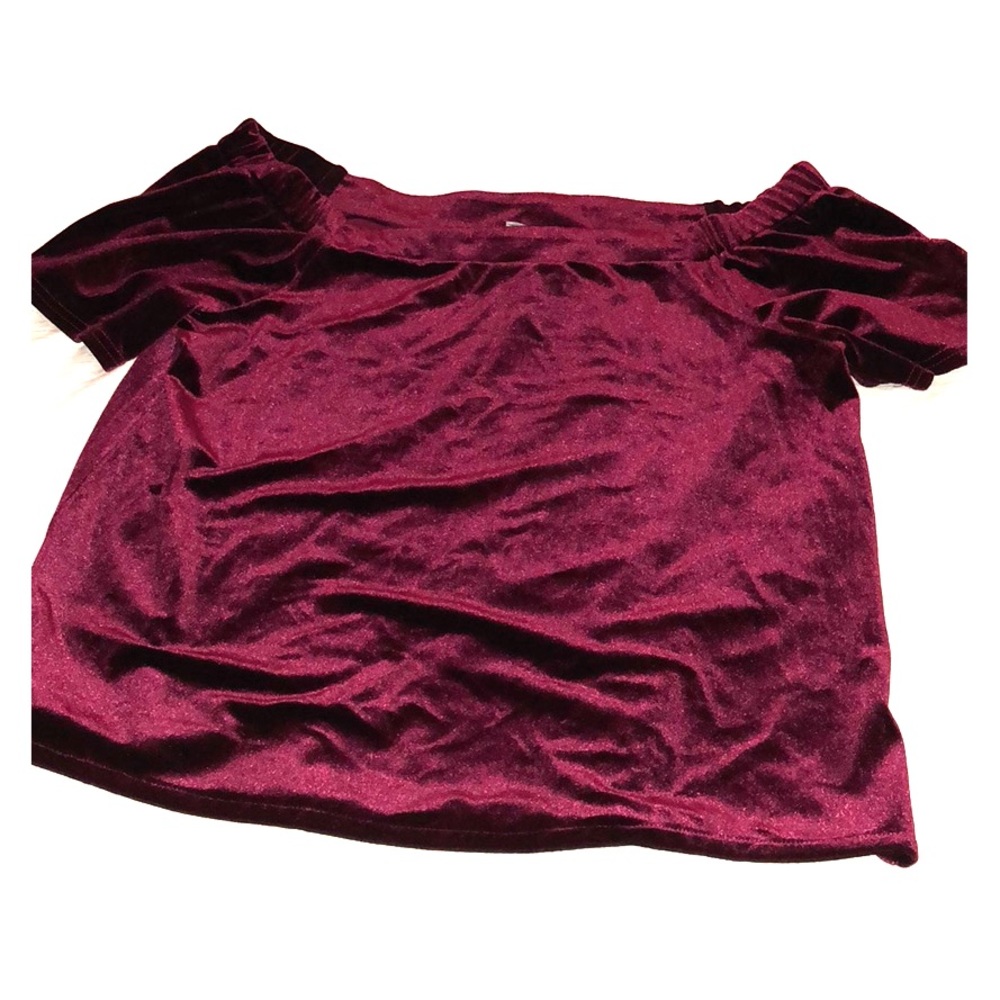 Design lab crushed velvet top